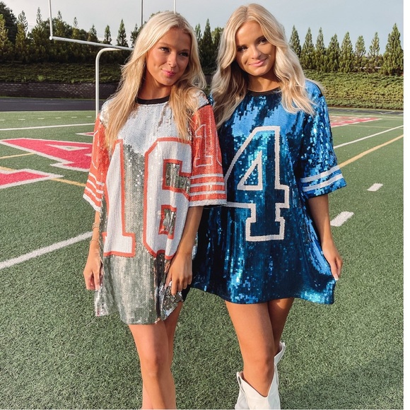 Blue Sequence Jersey, one size fits most. - Picture 2 of 5